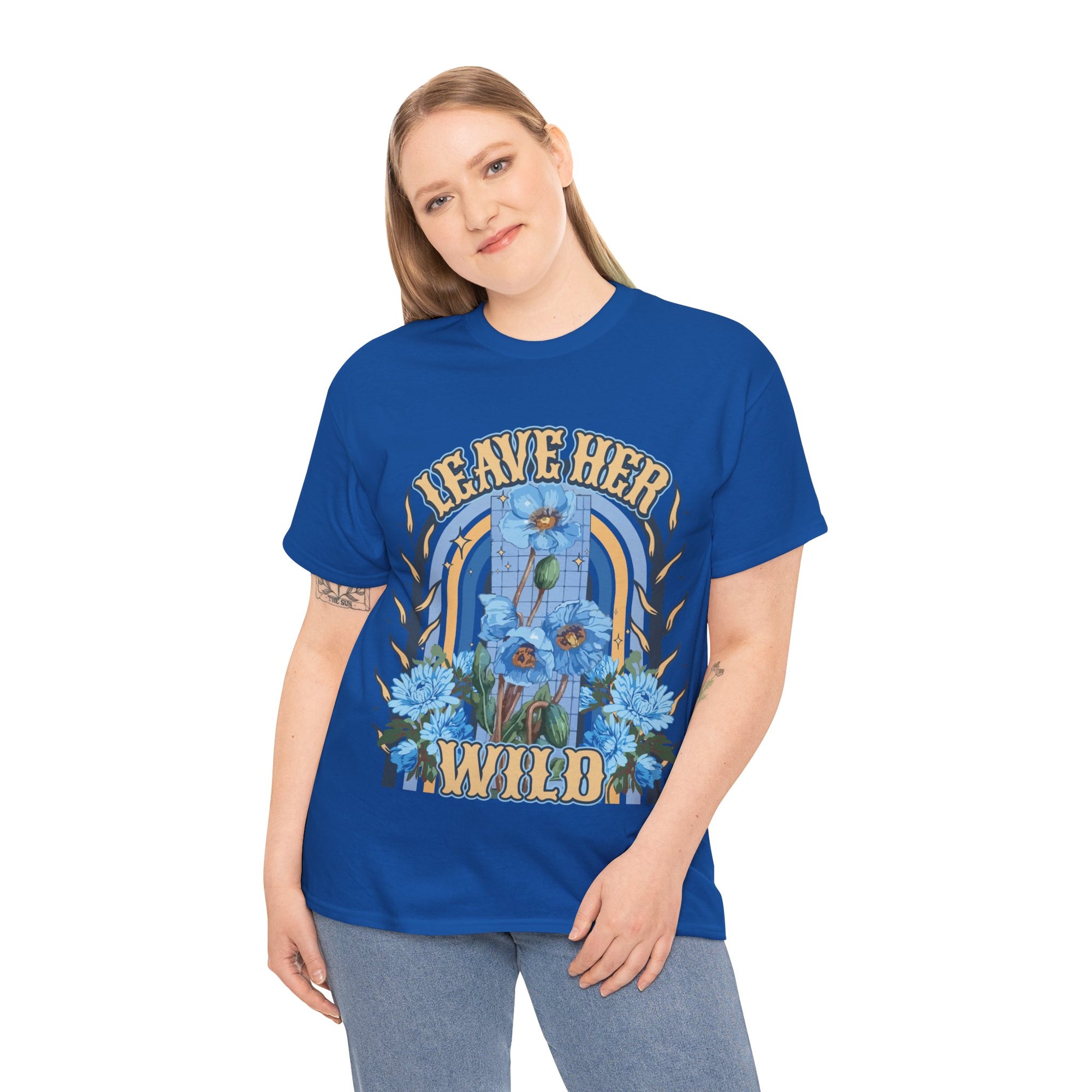 Leave Her Wild Tee | Royal Blue