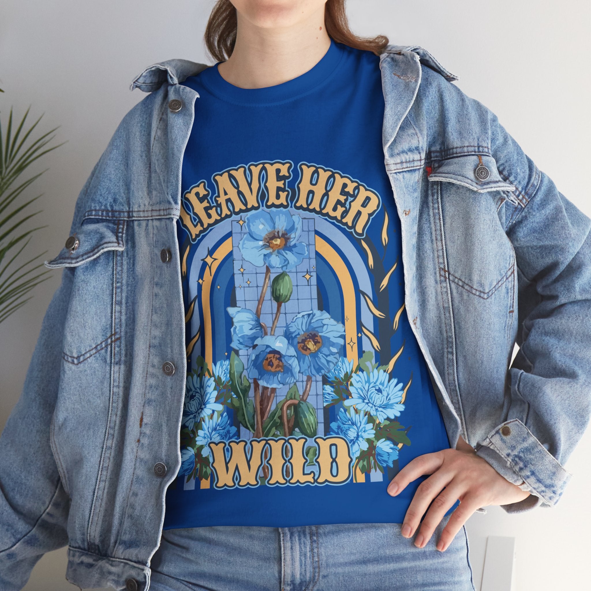 Leave Her Wild Tee | Royal Blue