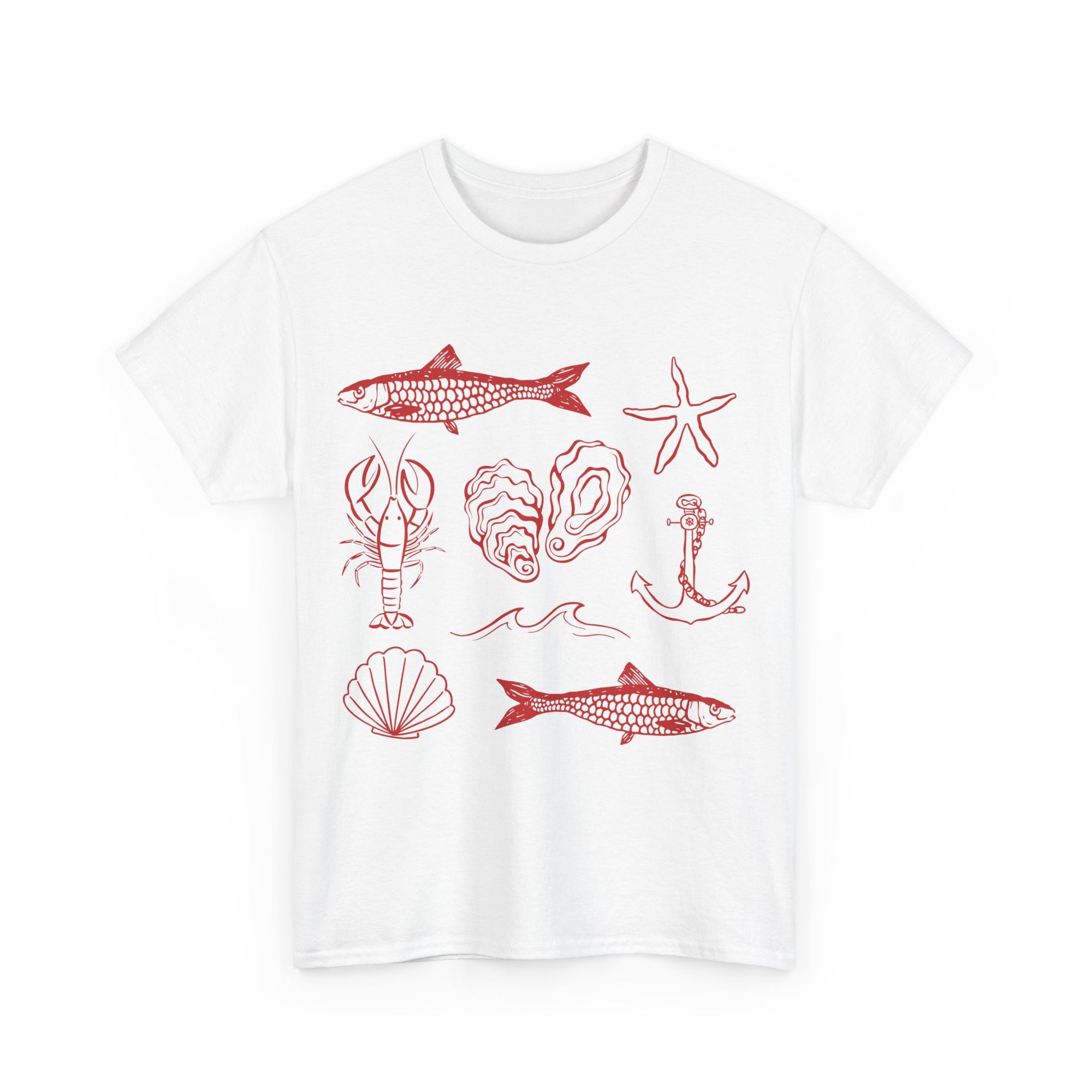 Under The Mediterranean Sea Tee | White