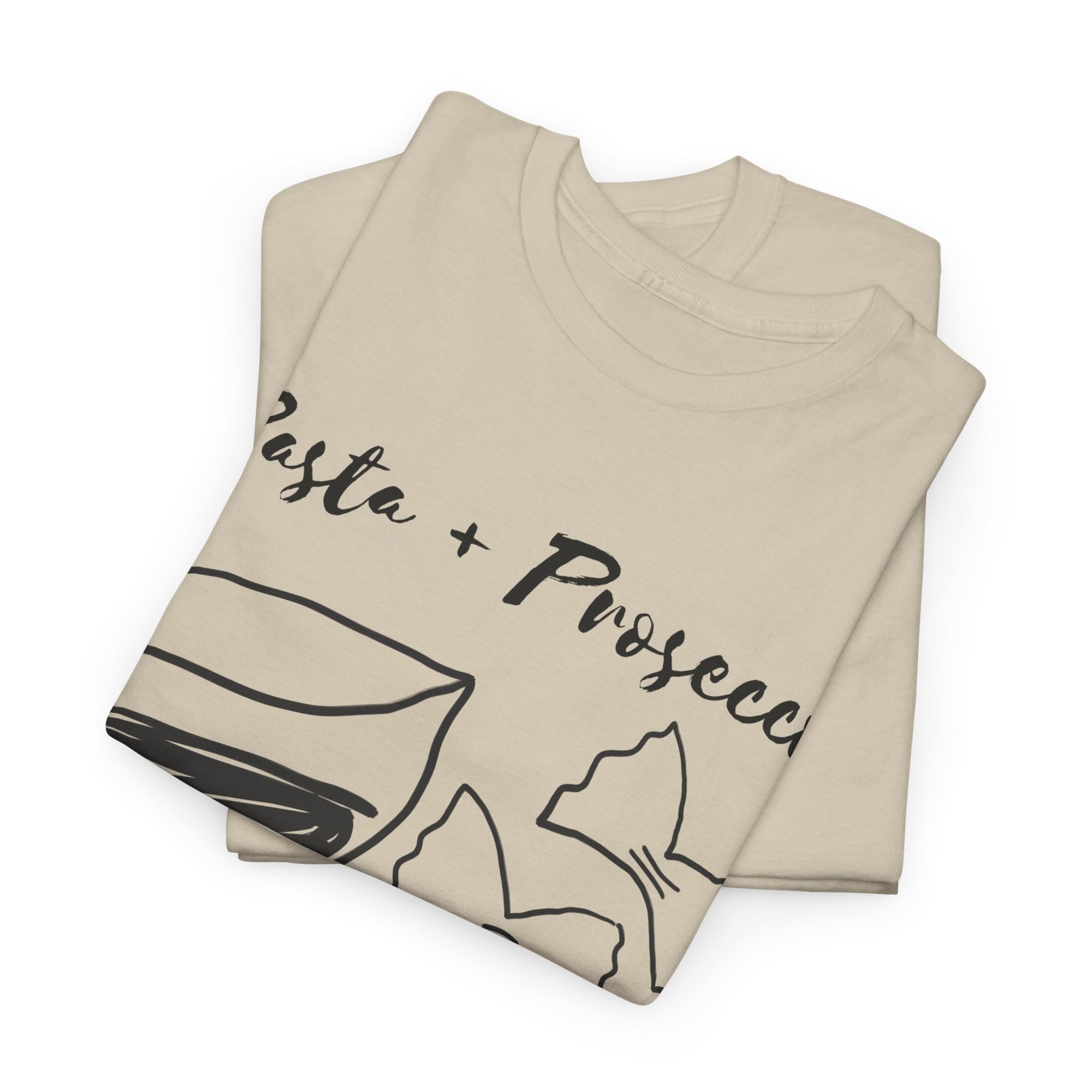 Pasta + Prosecco Tee | Sand
