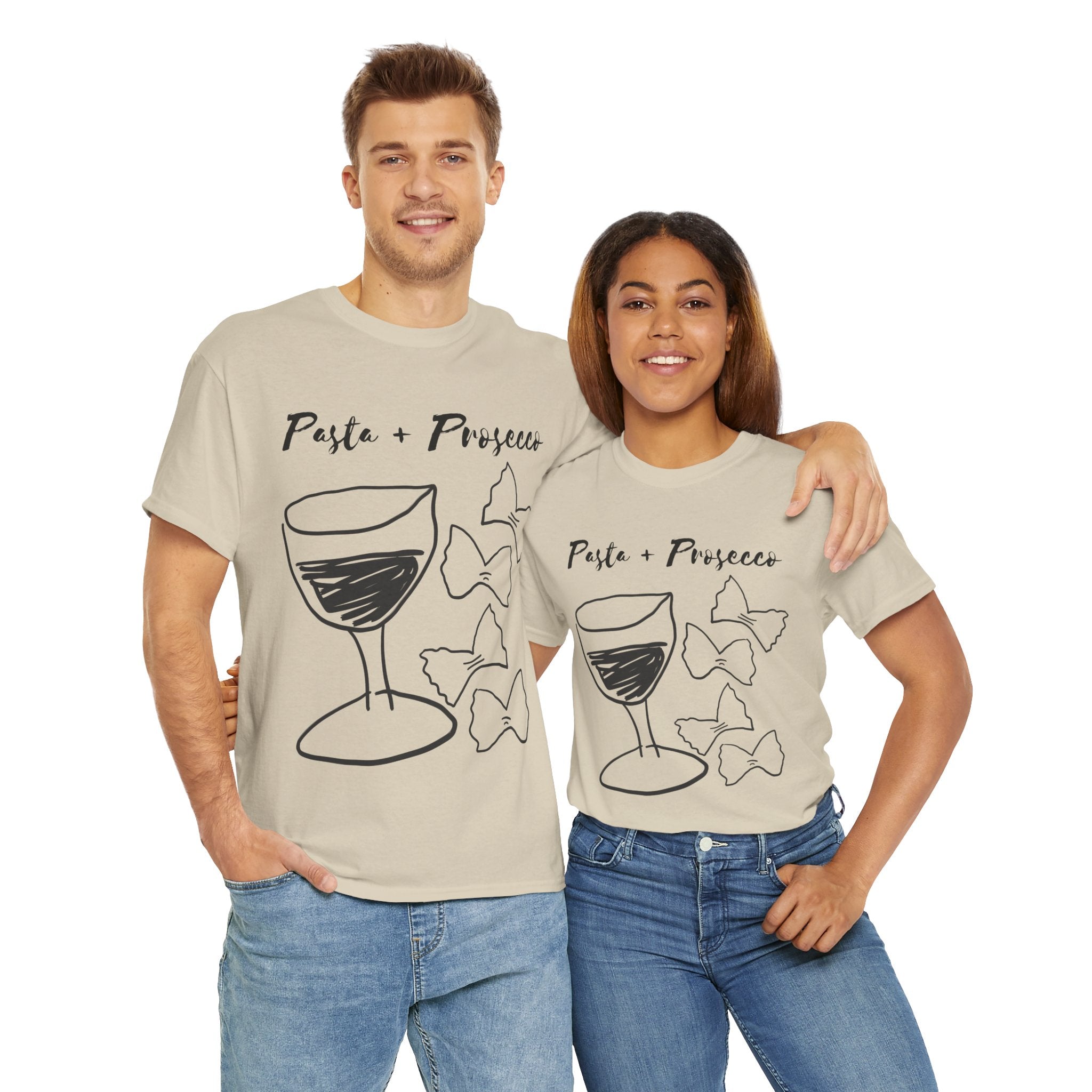 Pasta + Prosecco Tee | Sand