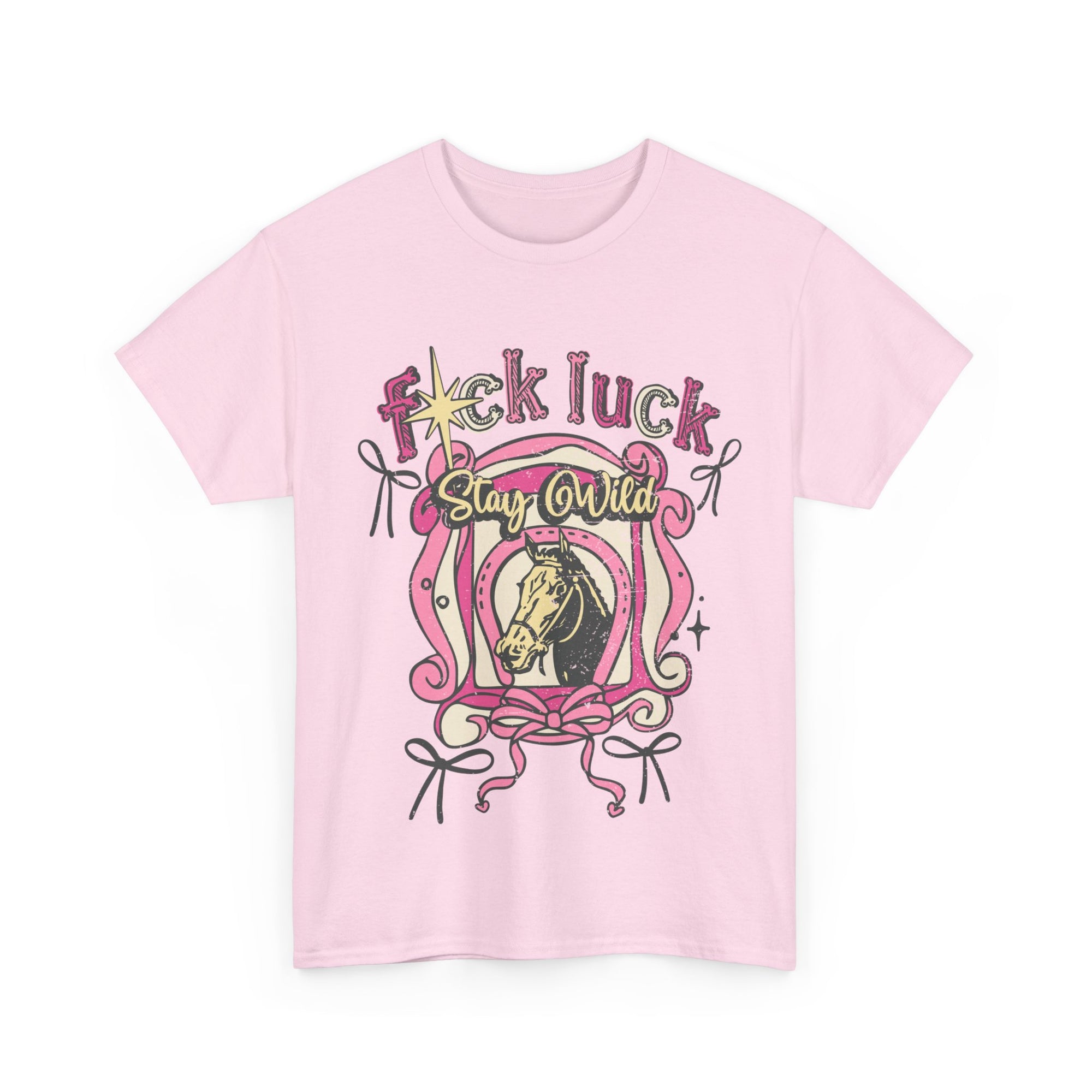 Fck Luck Tee | Pink