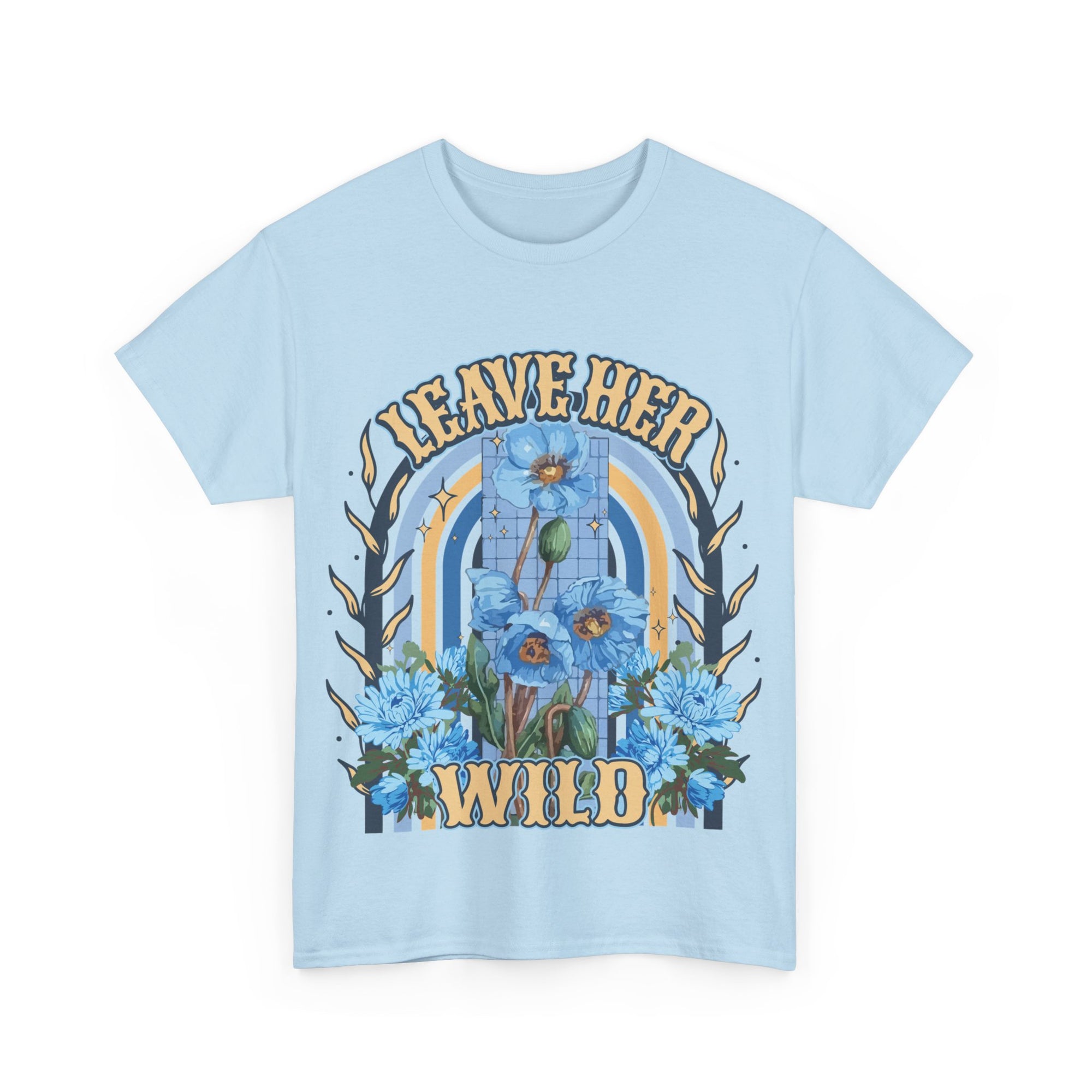 Leave Her Wild Tee | Baby Blue
