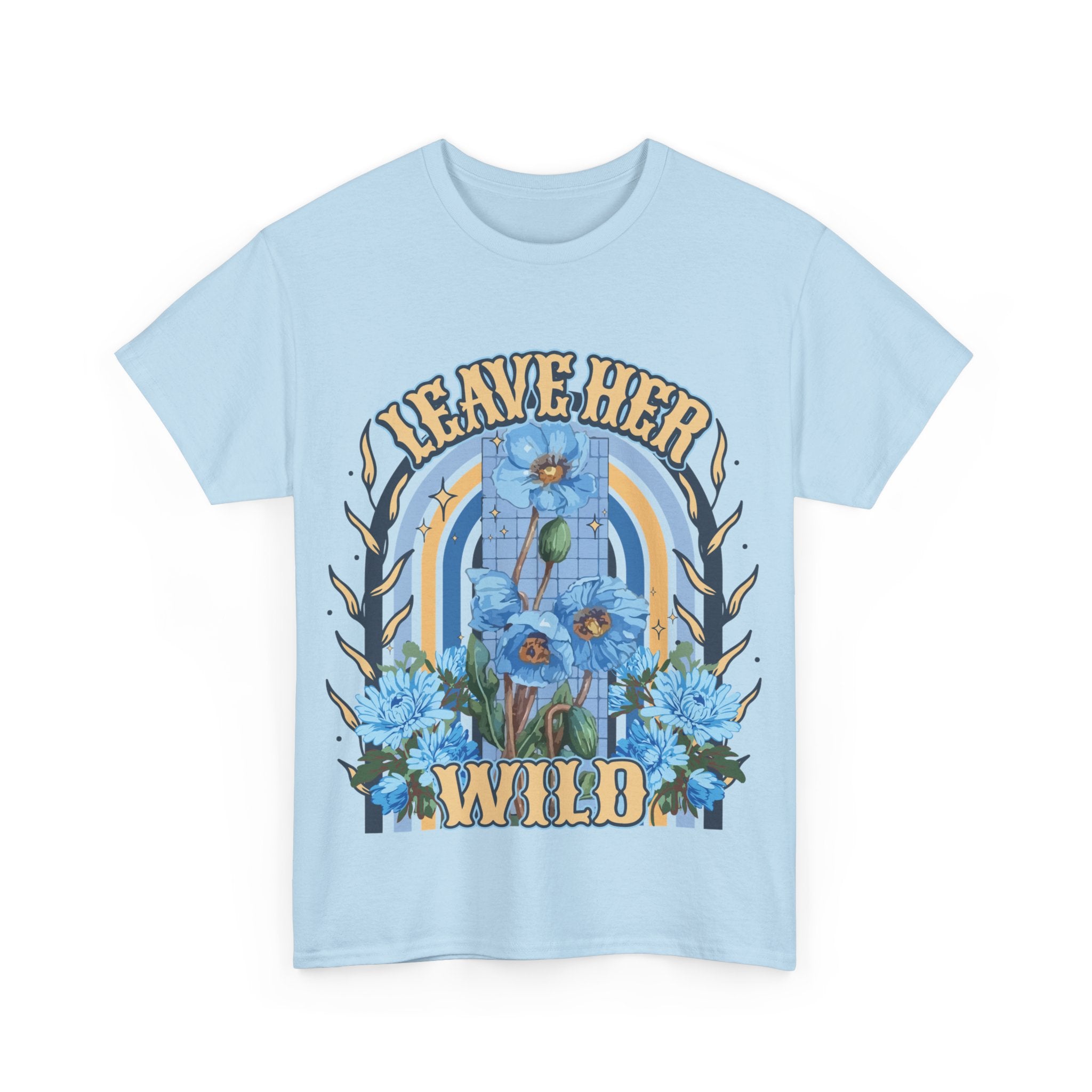 Leave Her Wild Tee | Baby Blue