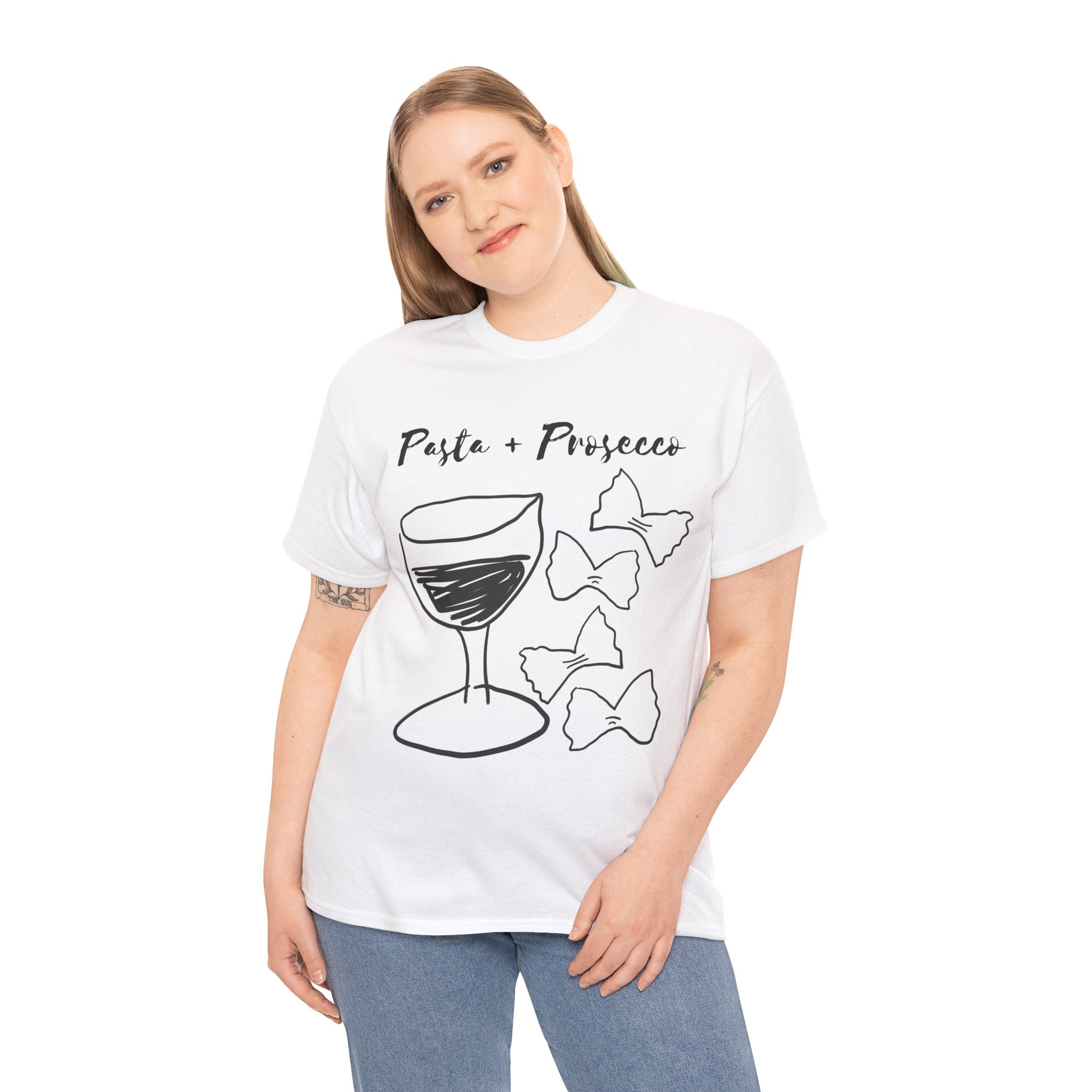 Pasta + Prosecco Tee | White