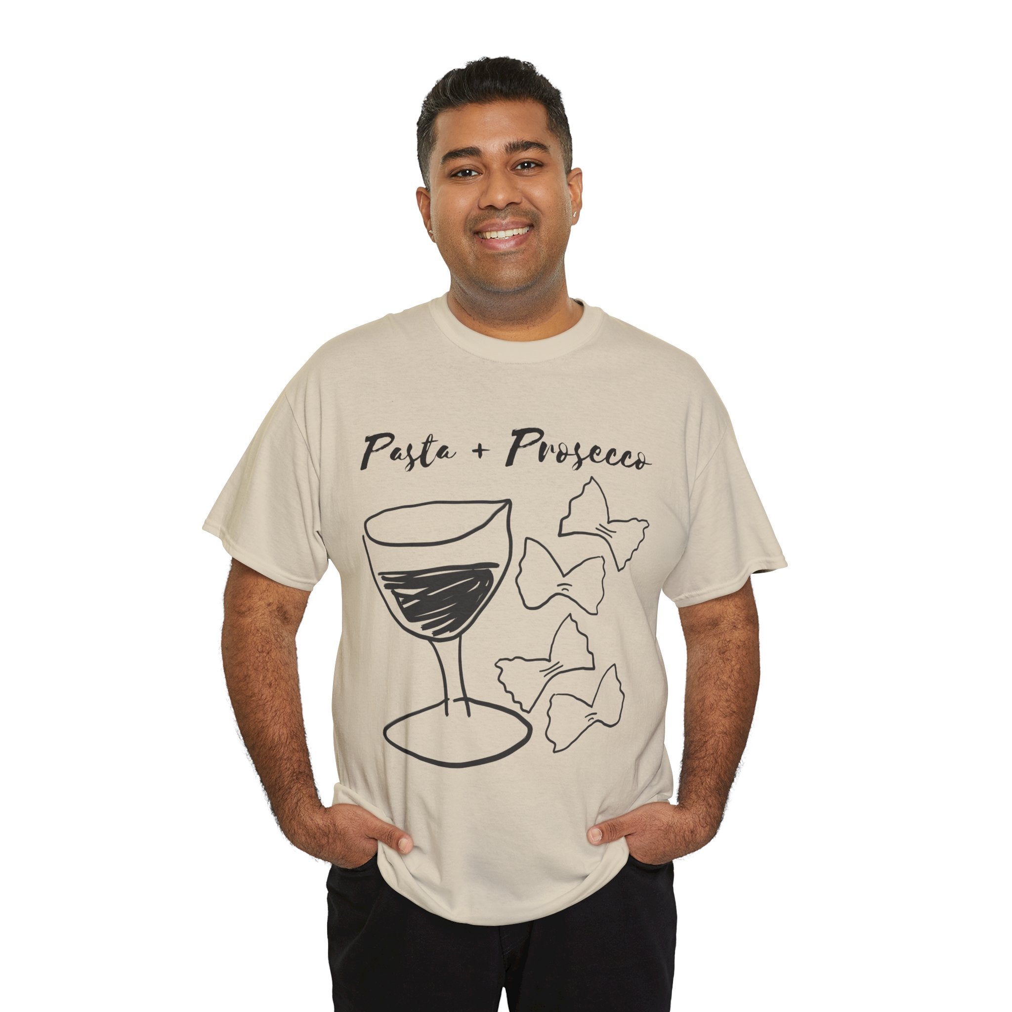 Pasta + Prosecco Tee | Sand