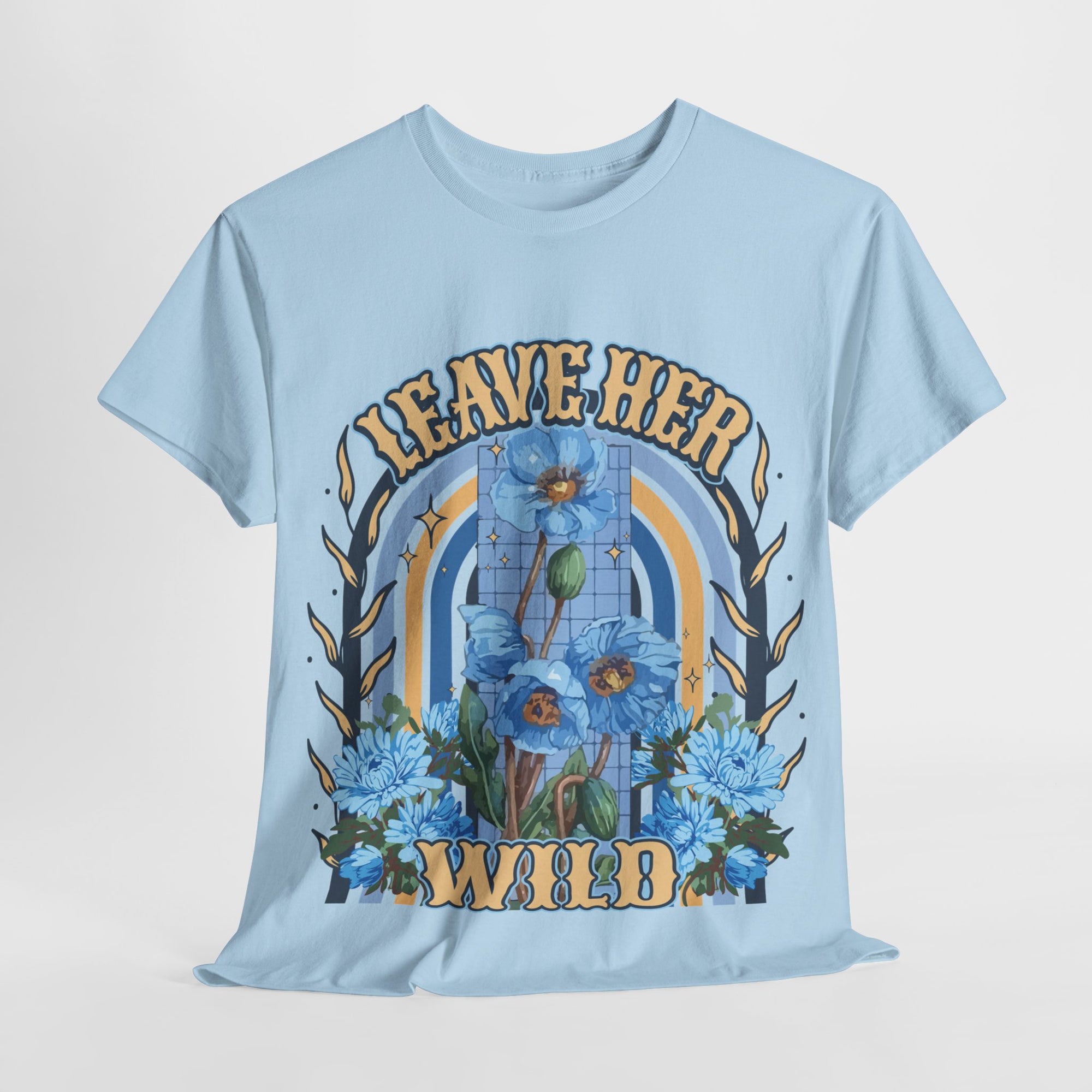 Leave Her Wild Tee | Baby Blue