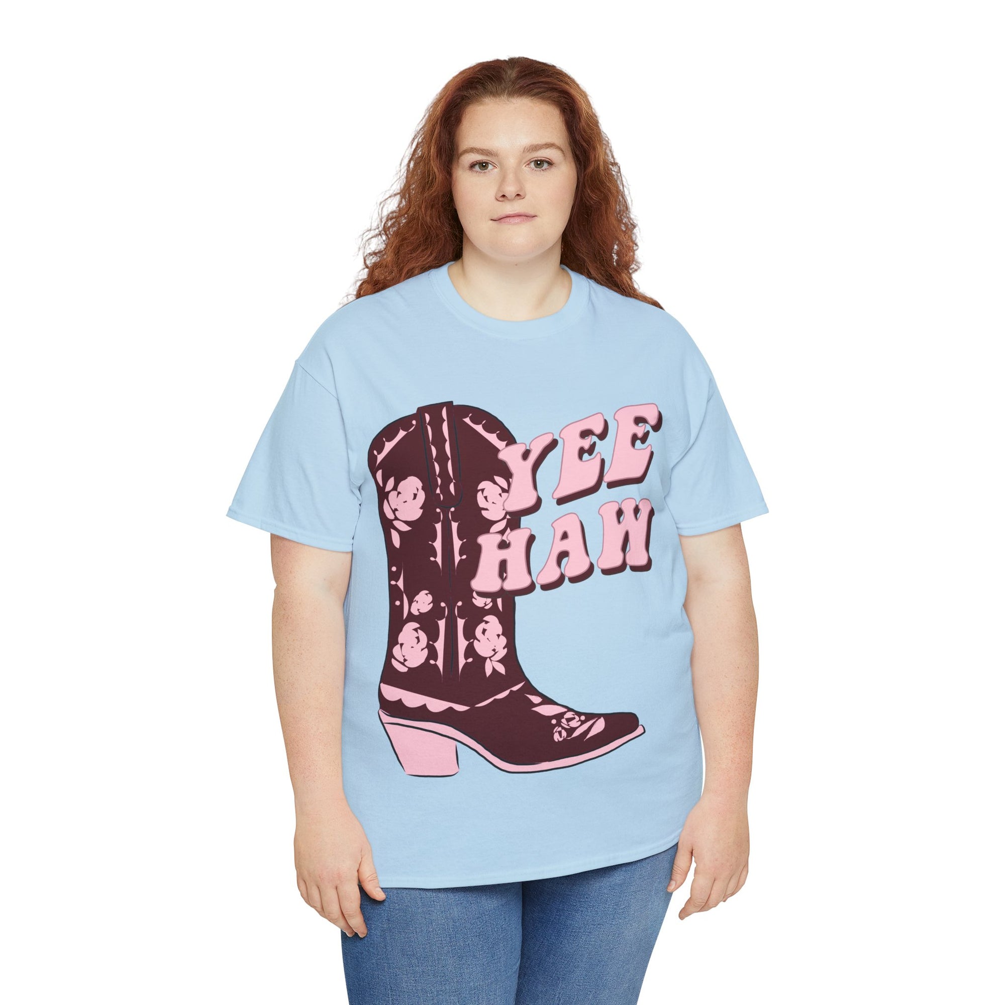 Ride 'Em Yee Haw Tee | Baby Blue