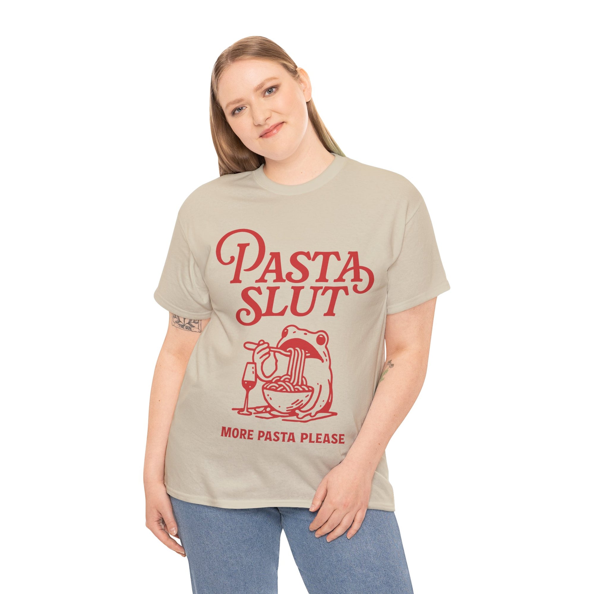Pasta Slut Tee | Sand