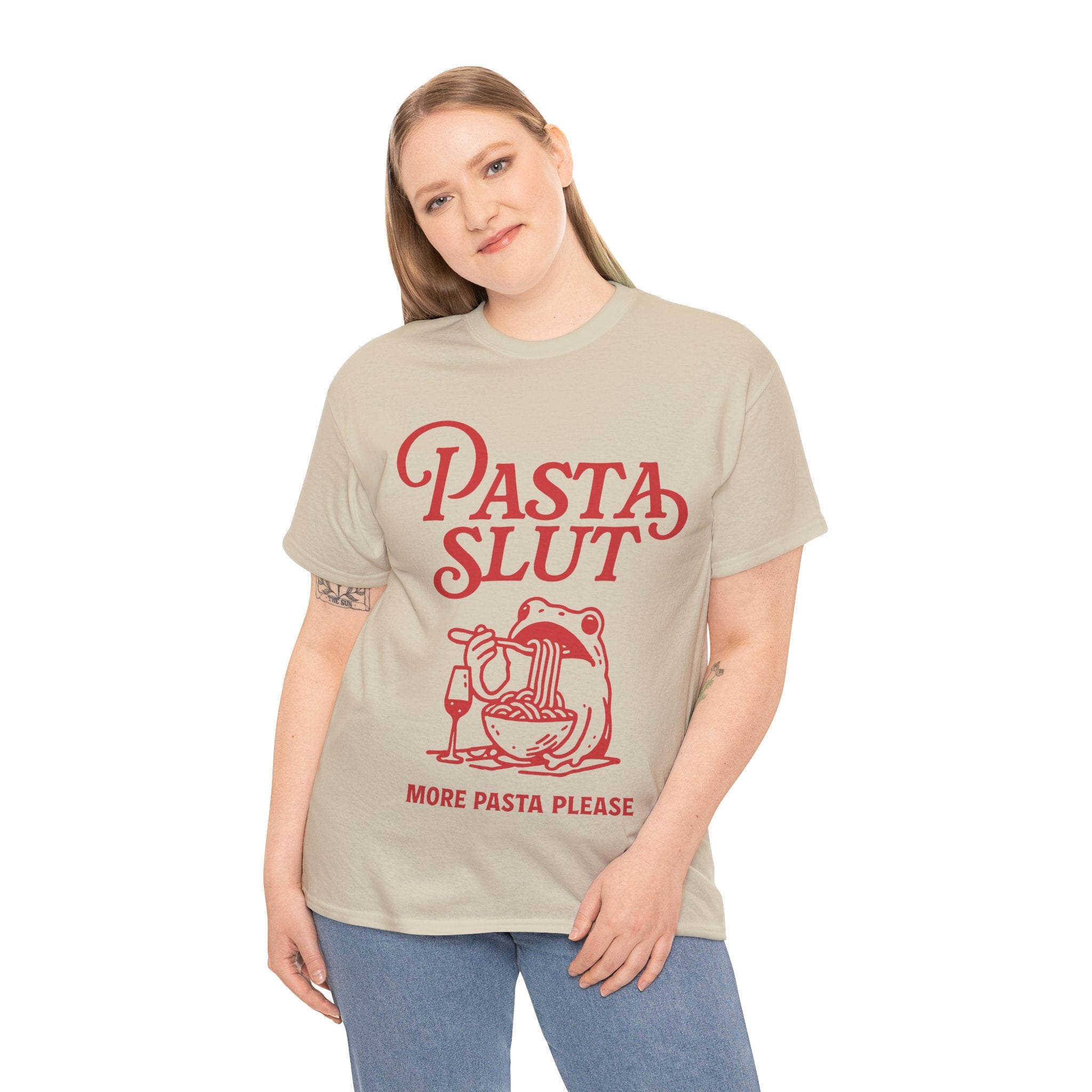 Pasta Slut Tee | Sand