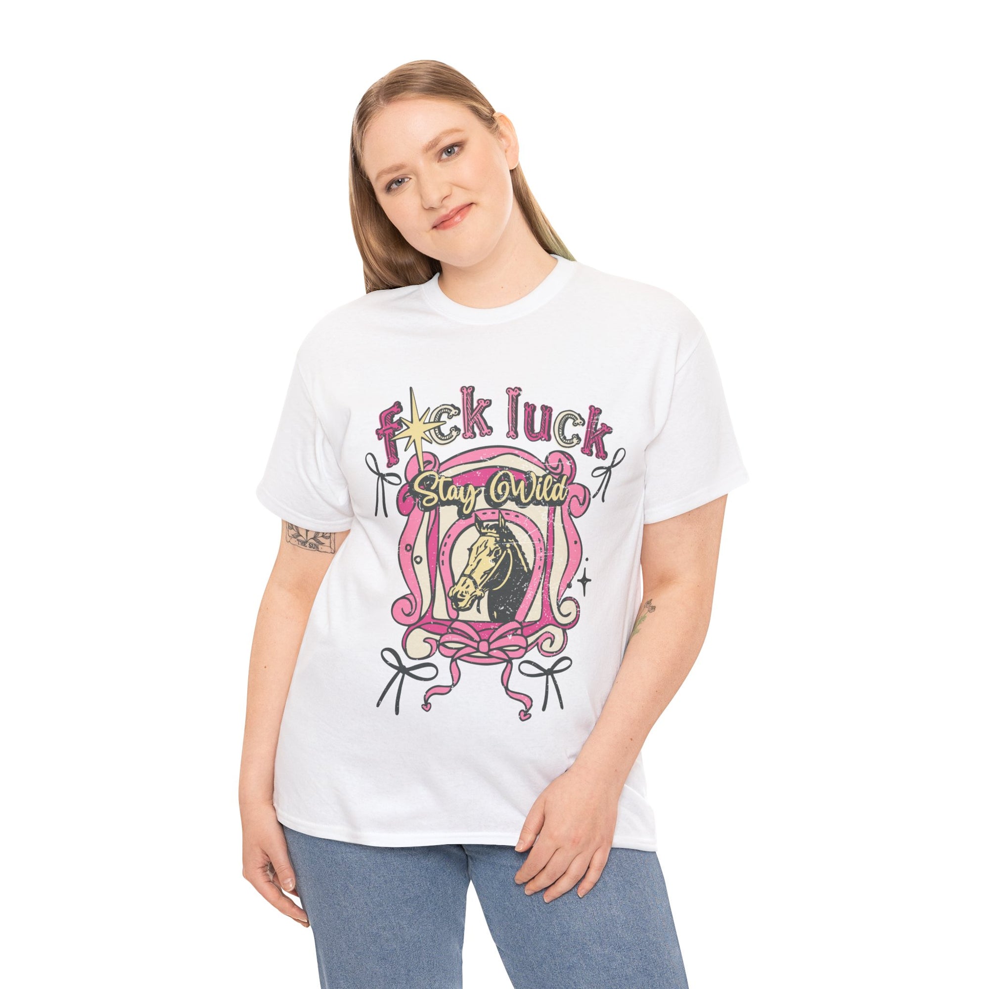 Fck Luck Tee | White