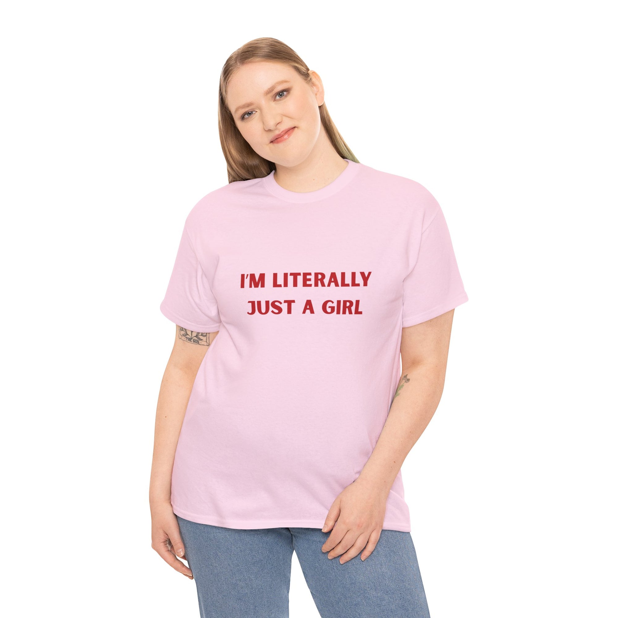 Just A Girl Tee | Pink