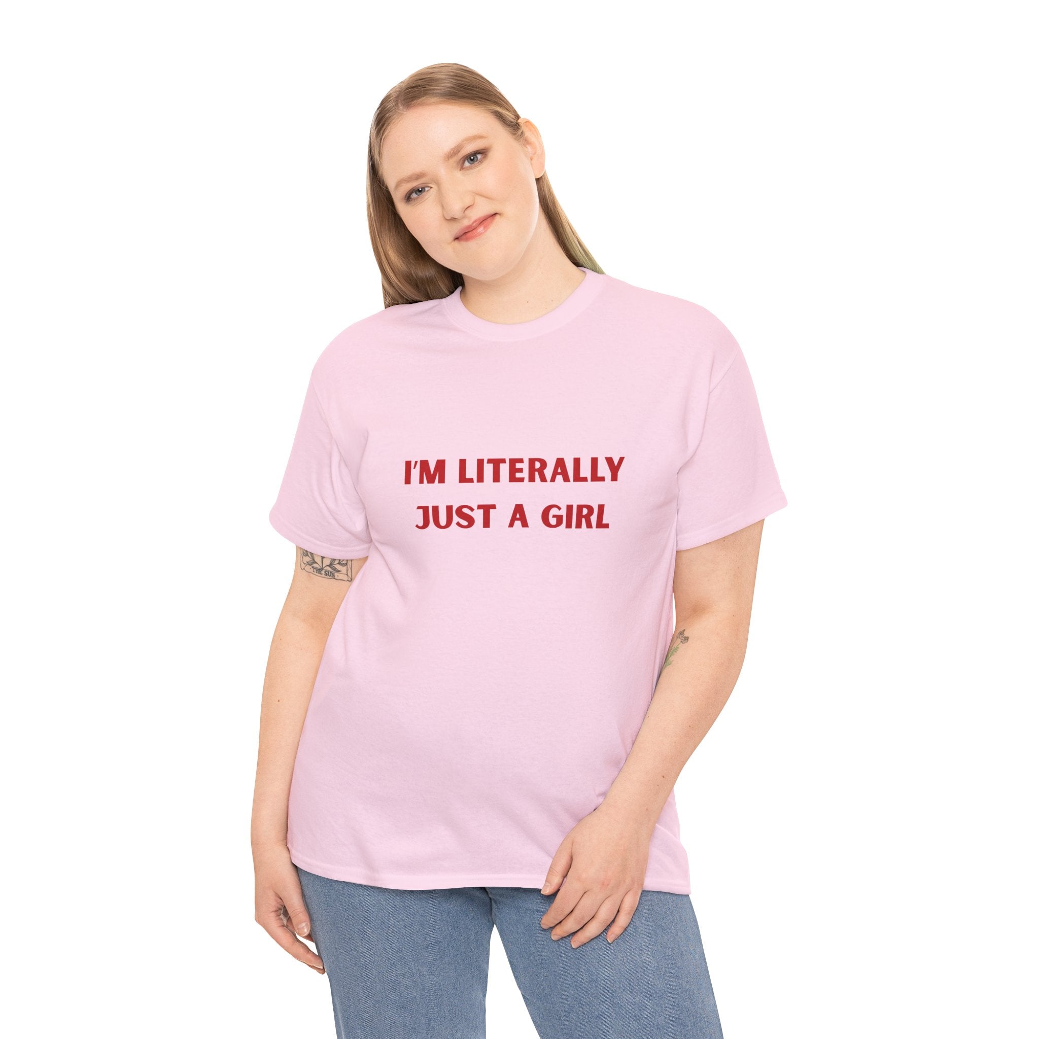 Just A Girl Tee | Pink