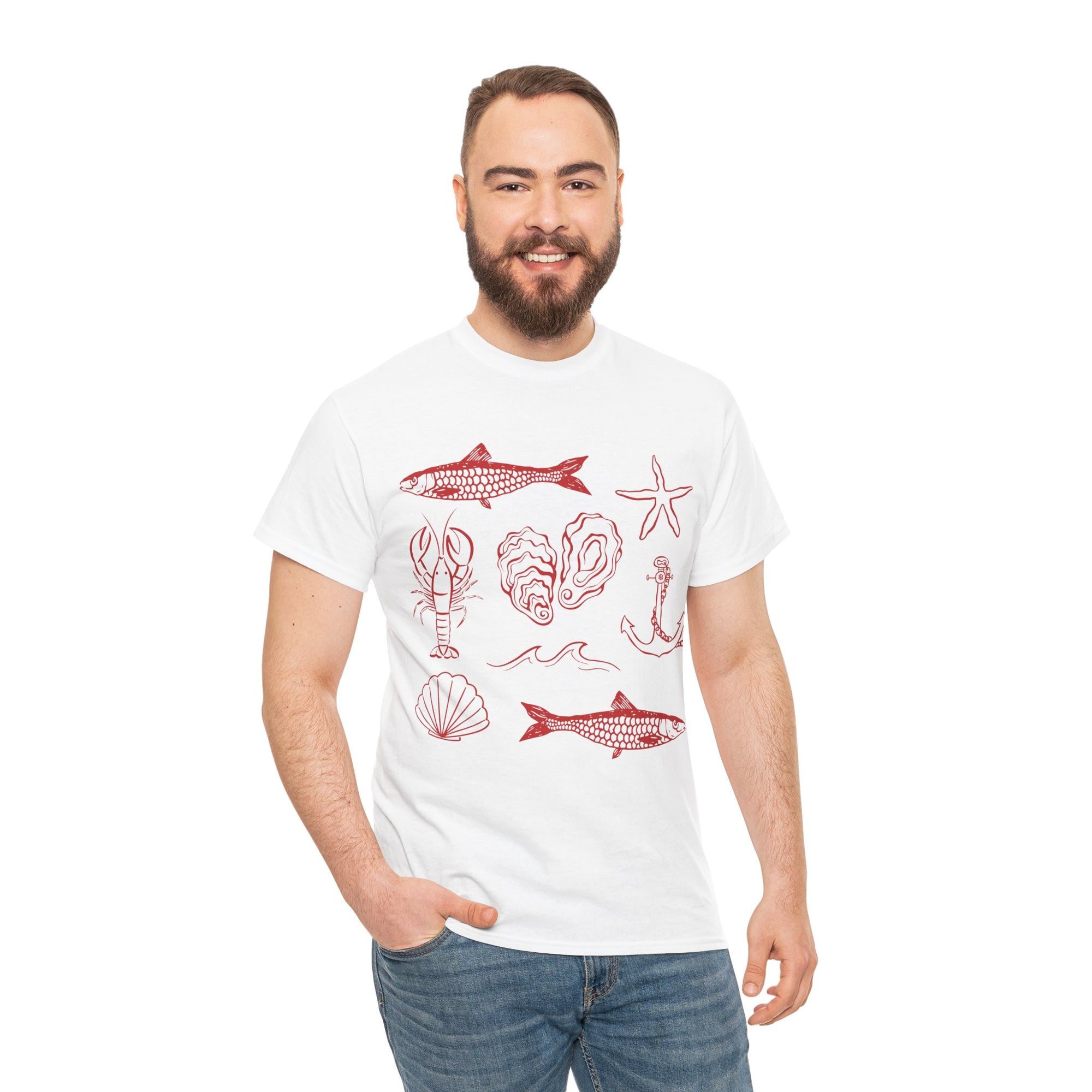 Under The Mediterranean Sea Tee | White