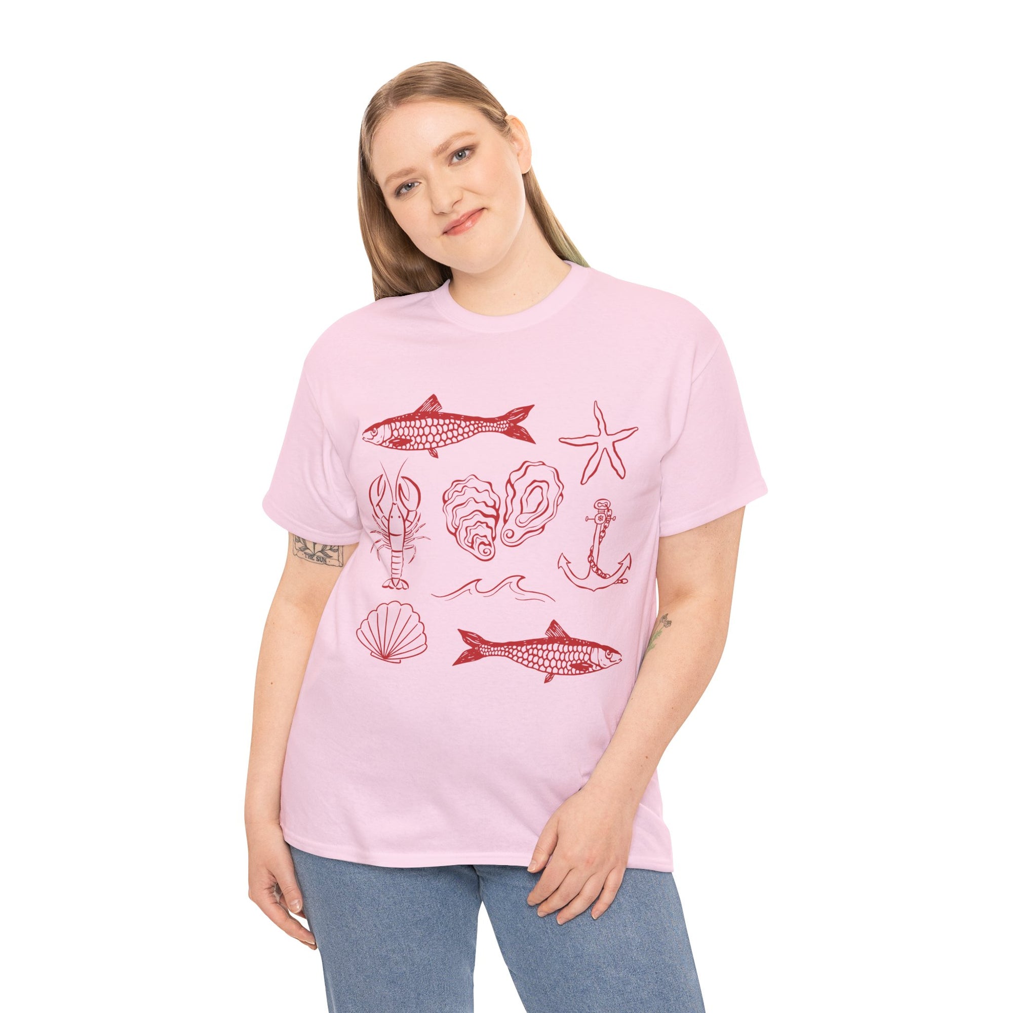 Under The Mediterranean Sea Tee | Pink