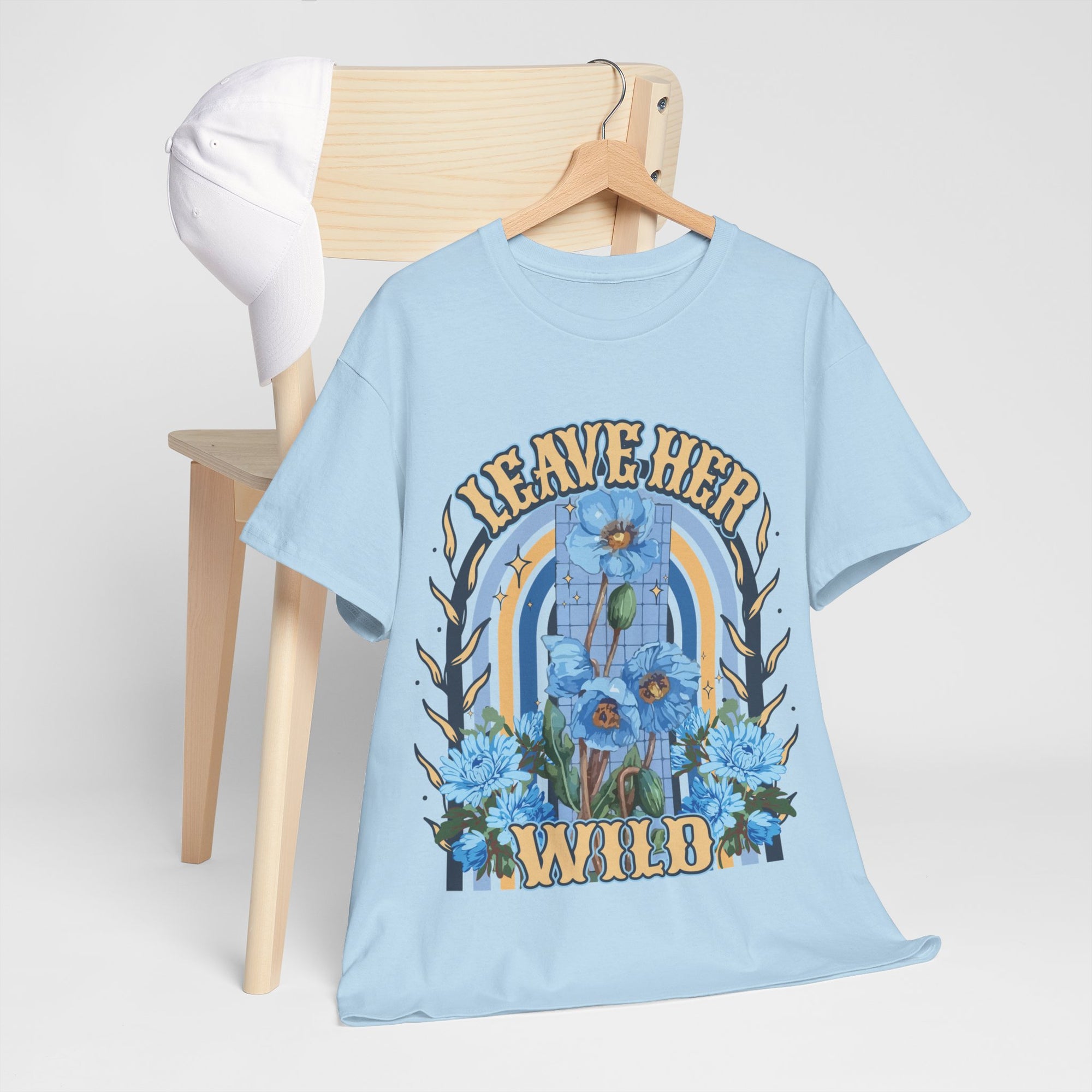 Leave Her Wild Tee | Baby Blue