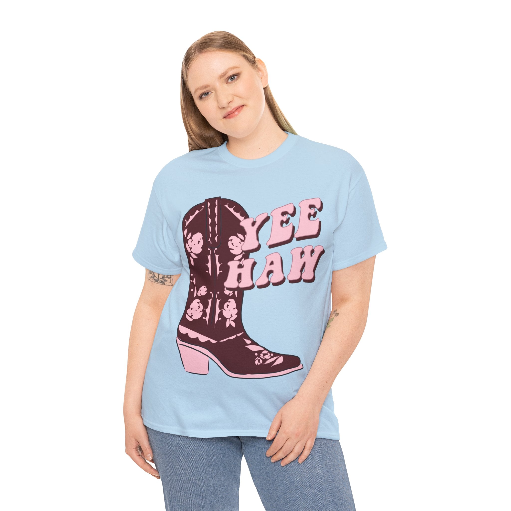 Ride 'Em Yee Haw Tee | Baby Blue