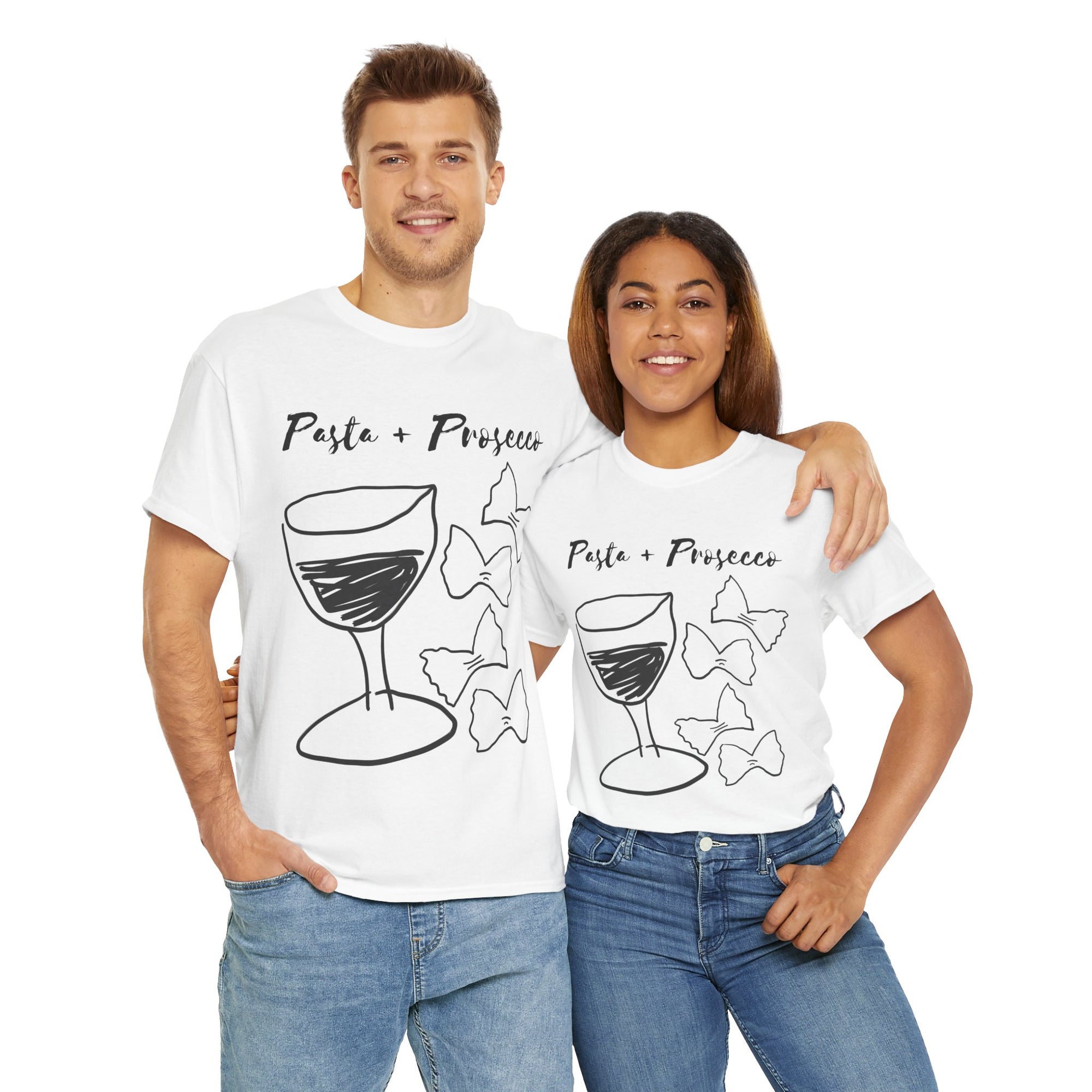 Pasta + Prosecco Tee | White
