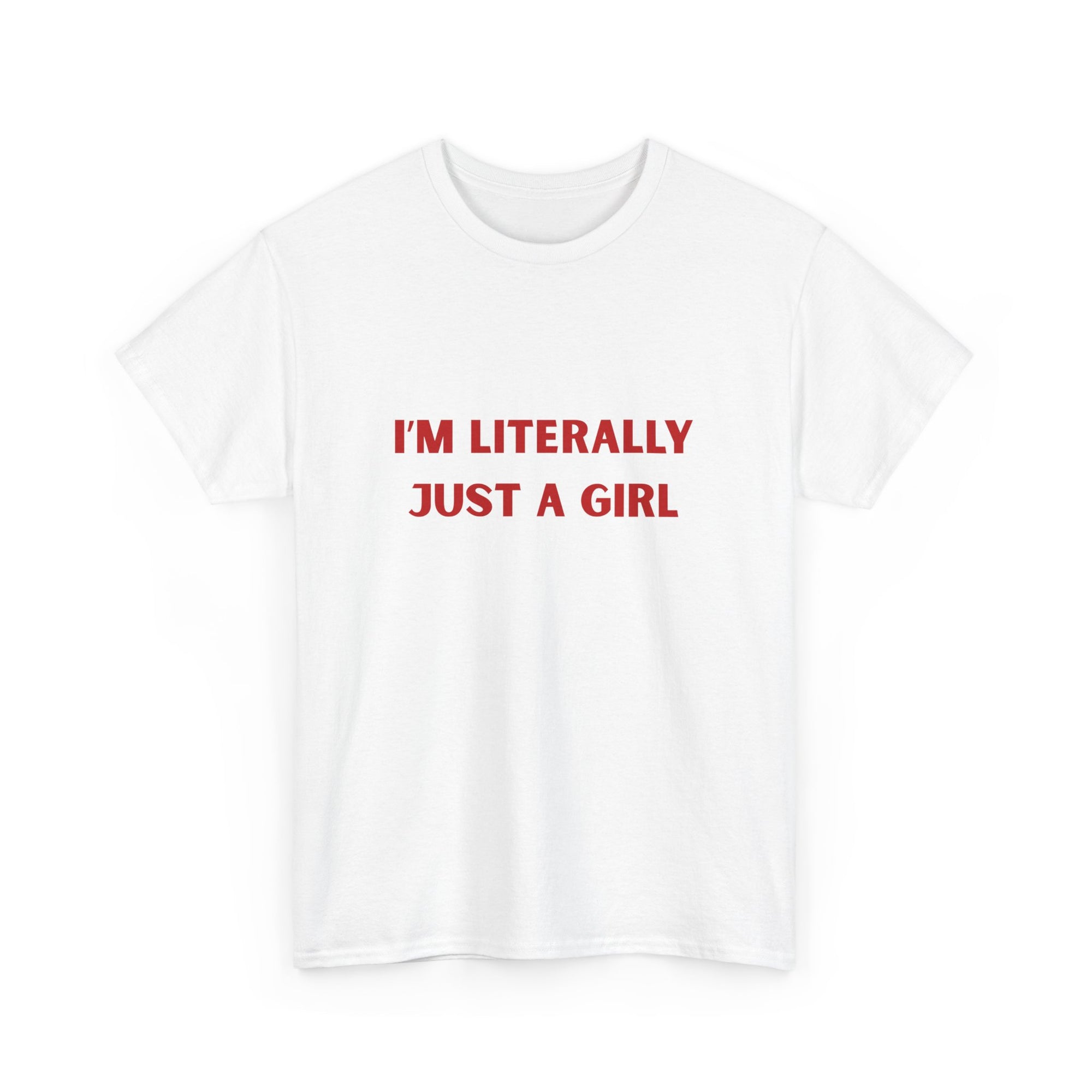 Just A Girl Tee | White
