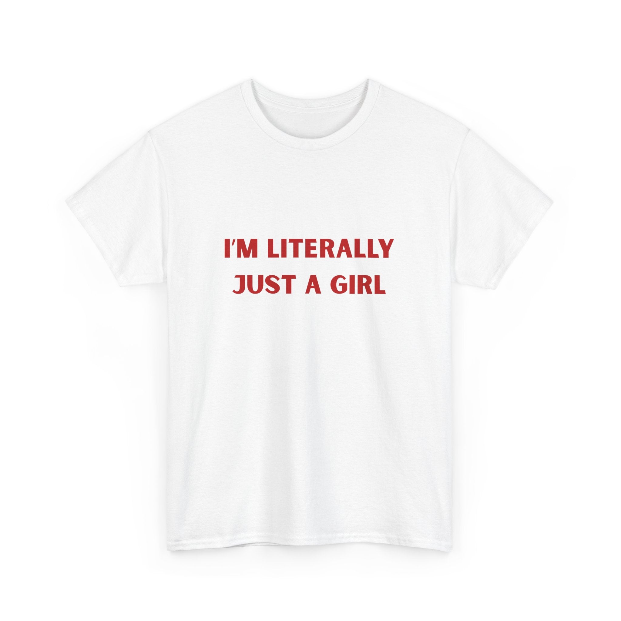 Just A Girl Tee | White