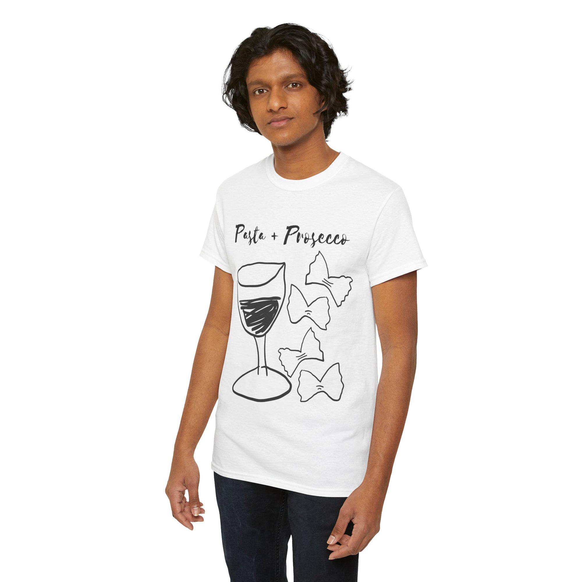 Pasta + Prosecco Tee | White
