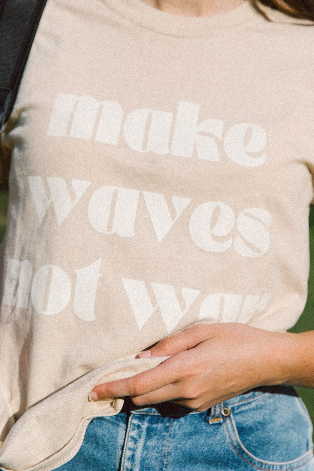Make Waves Tee | Beige