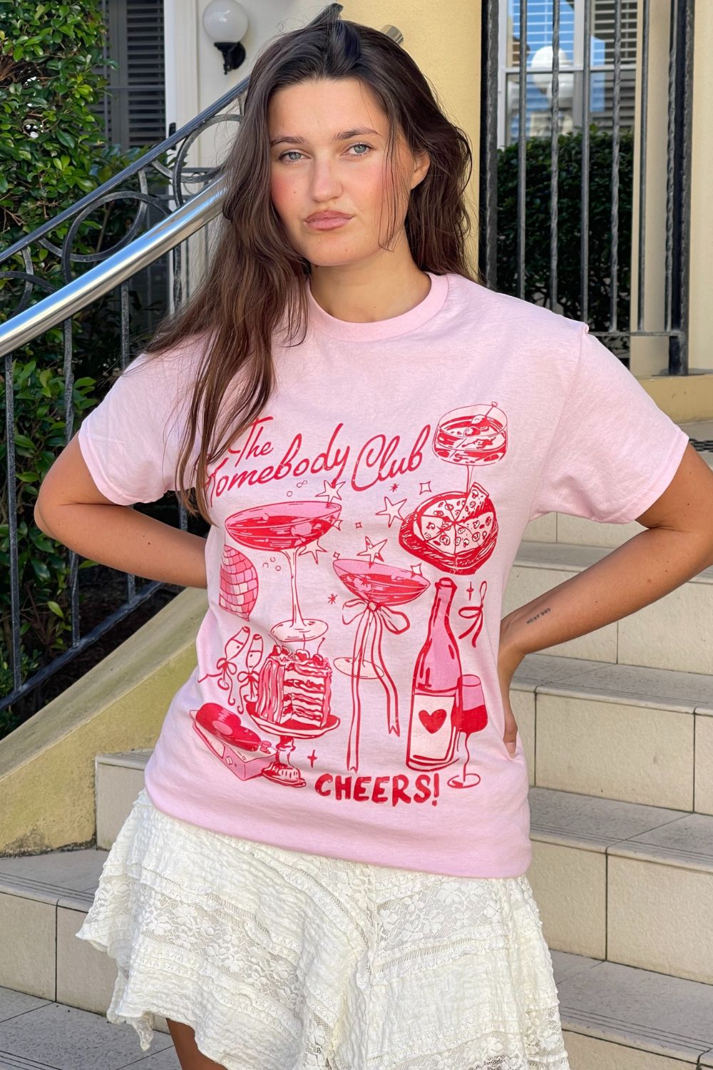 Homebody Club Tee | Pink