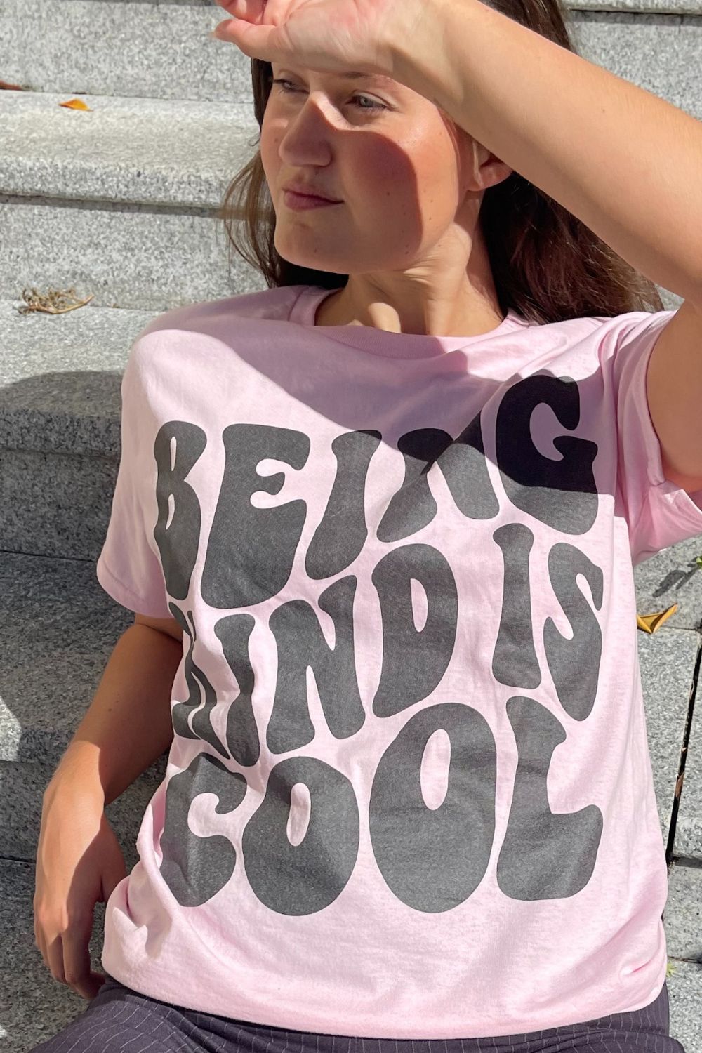 Being Kind Is Cool Tee | Pink