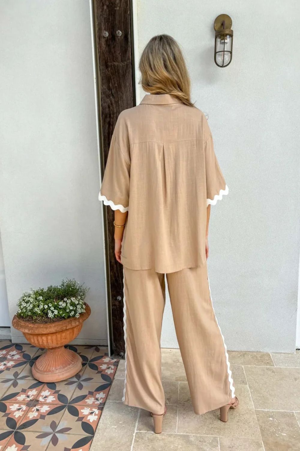 Milkshake Linen Pants | Tan