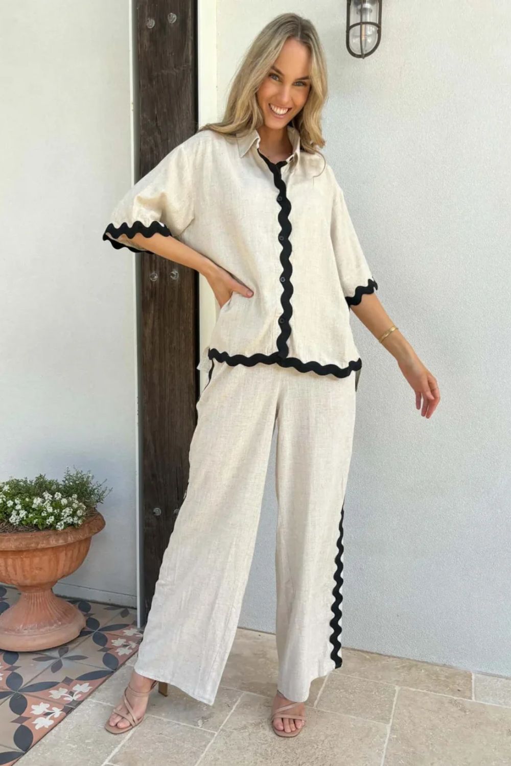 Milkshake Linen Pants | Natural