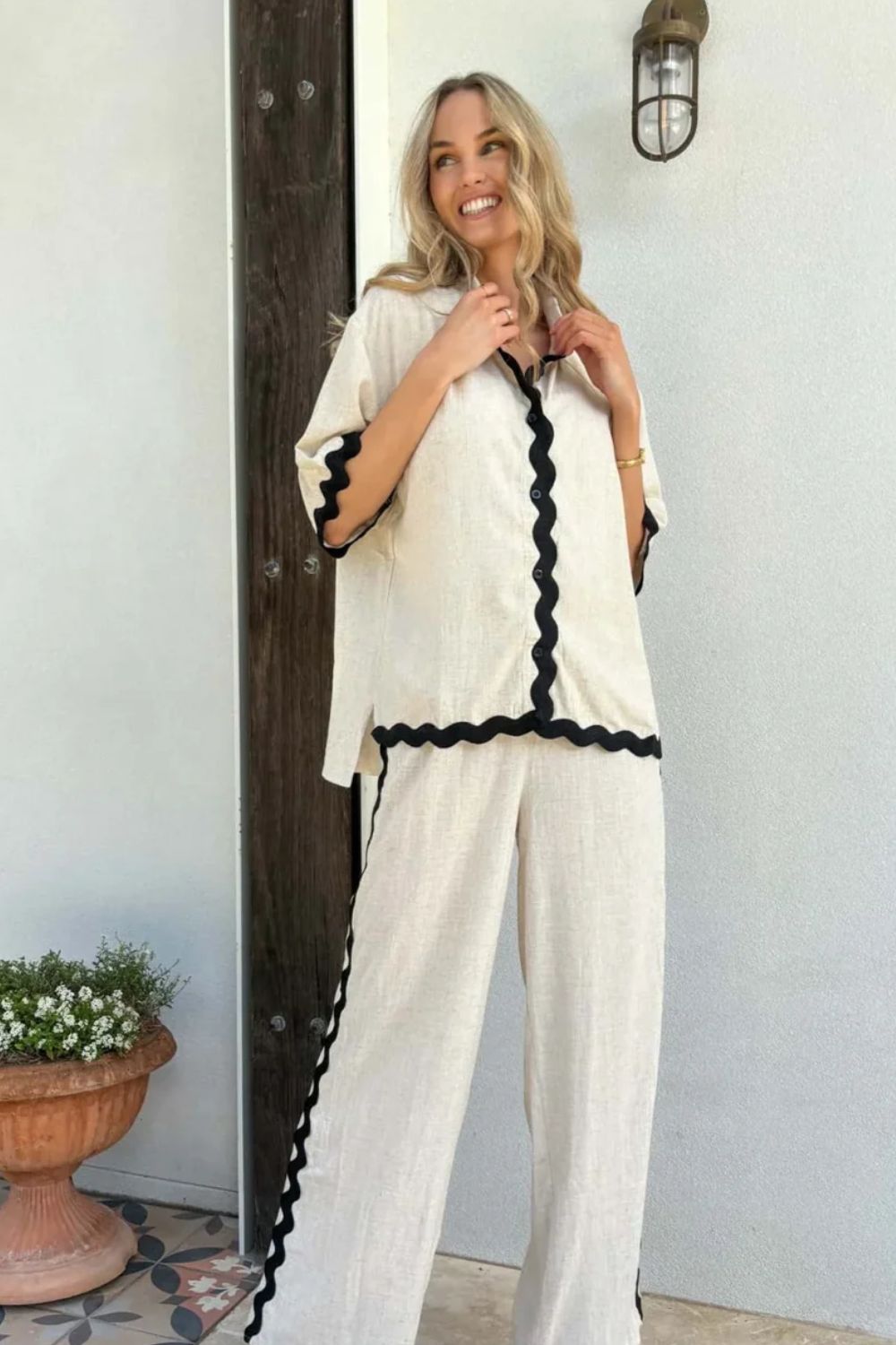 Milkshake Linen Pants | Natural