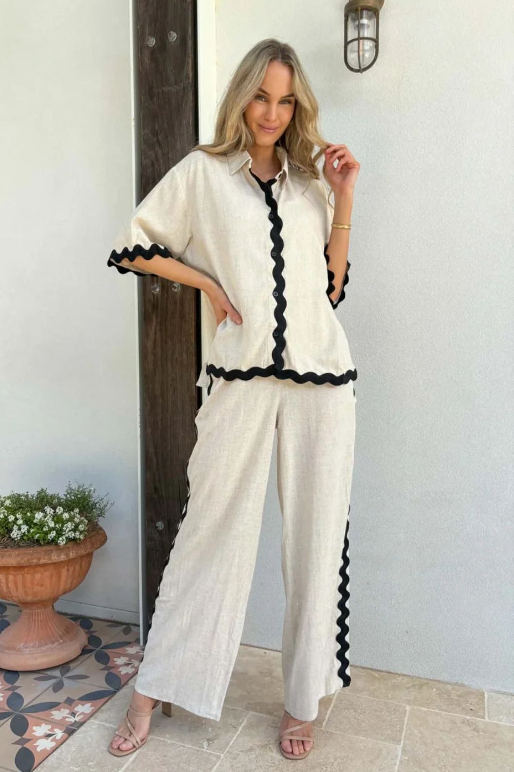 Milkshake Linen Pants | Natural
