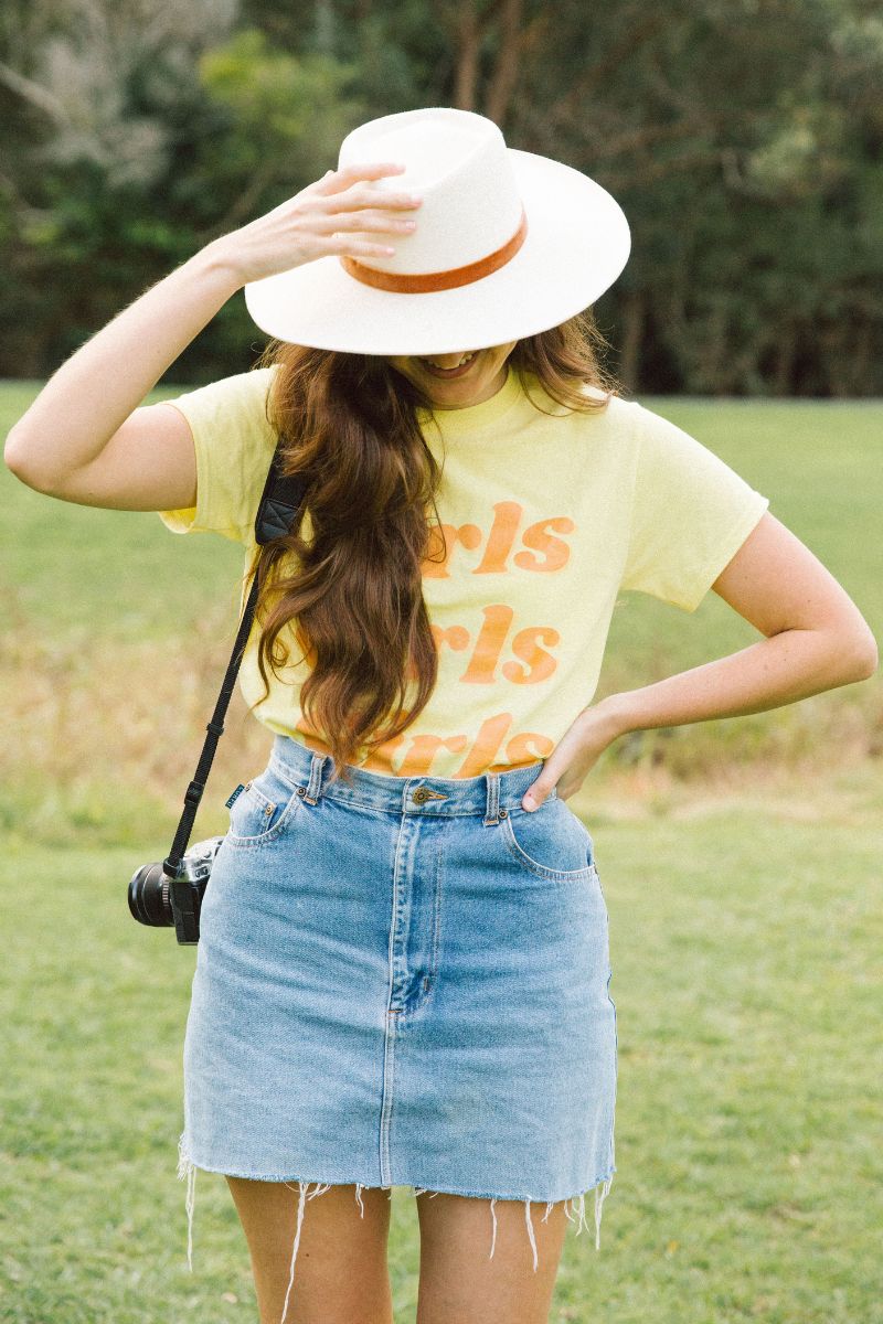 Girl Gang Tee | Cornsilk Yellow