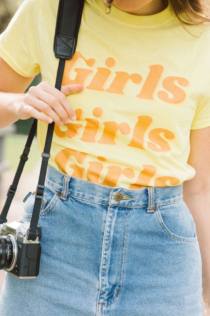 Girl Gang Tee | Cornsilk Yellow